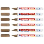 Marqueur Craie Liquide 4085 Cuivre Pointe Ronde 1-2 mm x 6 EDDING