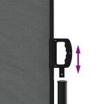 vidaXL Auvent latéral rétractable anthracite 160x500 cm