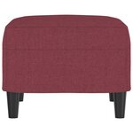 vidaXL Repose-pied Rouge bordeaux 60x50x41 cm Tissu