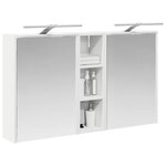 vidaXL Ensemble de Meubles de Salle de Bain 3 Pièces 106 x 16 x 62 5 cm