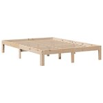 vidaXL Lit bibliothèque sans matelas 160x200 cm bois massif de pin