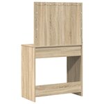 vidaXL Coiffeuse Chêne sonoma 78.5 x 41 x 135 cm Bois d'ingénierie