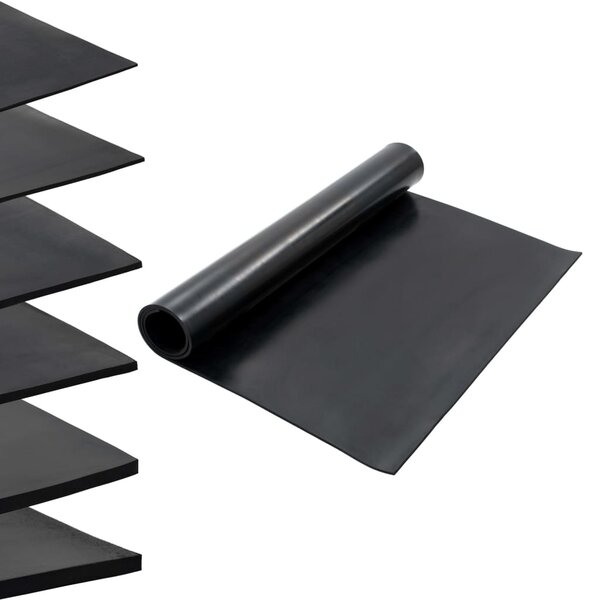 vidaXL Tapis en caoutchouc antidérapant 1 2x2 m 8 mm Lisse