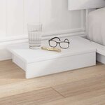 vidaXL Cadre de lit Blanc 140 x 200 cm bois