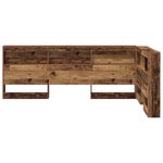 vidaXL Tête de lit de rangement Bois ancien 120 cm Bois d'ingénierie