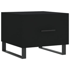 vidaXL Table basse Noir 50x50x40 cm Bois d'ingénierie