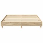 vidaXL Cadre de lit sans matelas chêne sonoma 140x200 cm