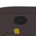 vidaXL Fauteuil de massage inclinable Marron foncé Tissu