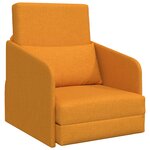 vidaXL Canapé-lit de sol 2 en 1 Jaune foncé 65x80x83 cm Tissu