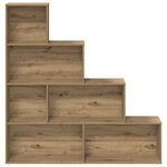 vidaXL Bibliothèque chêne artisanal 157x24x160 cm bois d'ingénierie
