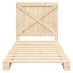 vidaXL Cadre de lit sans matelas avec tête de lit 100x200 cm