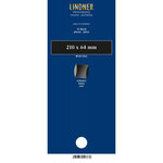 Bandes double soudure 210 x 64 mm pour timbres-poste. Fond - Noir