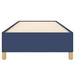 vidaXL Cadre de lit sans matelas bleu 80x200 cm tissu