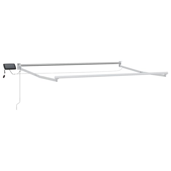 vidaXL Cadre de store rétractable électrique Blanc 3 x 2 m Aluminium