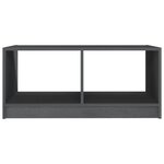 vidaXL Table basse gris 75x50x33 5 cm bois de pin massif