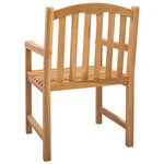 vidaXL Chaise en rose sculptée à la main 2 Pièces Naturel