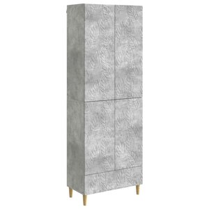 vidaXL Ensemble de Meubles 2 Pièces Gris béton Bois d'ingénierie