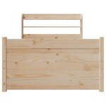 vidaXL Cadre de lit avec tête de lit sans matelas 75x190 cm