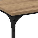 vidaXL Table console avec étagère chêne artisanal 200 x 29 x 75 cm