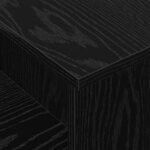 vidaXL Table console Chêne noir 91 5 x 35 x 38 5 cm Bois d'ingénierie