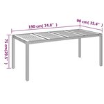 vidaXL Mobilier à dîner de jardin 9Pièces et coussins noir résine tressée