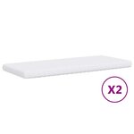 vidaXL Lit de jour avec gigogne et tiroirs gris foncé 90x200 cm tissu
