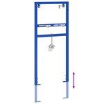 vidaXL Cadre de montage dissimulé pour lavabo 50x112-136 cm Acier