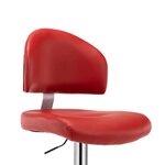 vidaXL Tabourets de bar lot de 2 rouge bordeaux similicuir