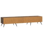 vidaXL Meuble TV Chêne fumé 147 x 34 5 x 30 cm Bois d'ingénierie