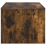 vidaXL Table basse Chêne fumé 80 x 50 x 40 cm Bois d'ingénierie