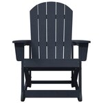 vidaXL Chaise Adirondack à bascule Bleu marine 73.5 x 92 x 90 cm