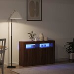 vidaXL Buffet Chêne brun 116 x 30 x 75 cm Bois d'ingénierie