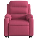 vidaXL Fauteuil de massage inclinable Rouge bordeaux Velours