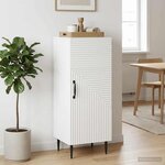 vidaXL Buffet Blanc 33 x 34 5 x 89 5 cm Bois d'ingénierie