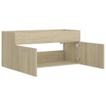 vidaXL Armoire d'évier Chêne sonoma 100x38 5x46 cm Bois d’ingénierie
