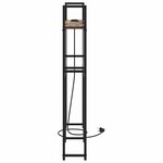 vidaXL Tête de lit de rangement Chêne fumé 80 cm Bois d'ingénierie