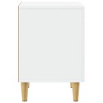 vidaXL Table de chevet 2 Pièces Blanc 43 x 34 5 x 50 cm Bois d'ingénierie