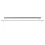 vidaXL Cadre de Store Rétractable à Manivelle 4x2 cm Métal
