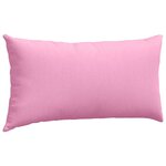 vidaXL Coussins de canapé 2 Pièces Rose 80 x 40 cm tissu