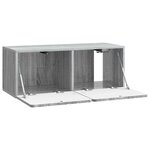 vidaXL Meuble TV mural Sonoma gris 78 5 x 31 x 30 cm Bois d'ingénierie