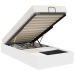 vidaXL Cadre de lit ottoman Blanc 80 5 x 200 cm Bois d'ingénierie