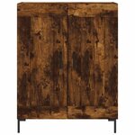 vidaXL Buffet haut Chêne fumé 69 5x34x180 cm Bois d'ingénierie