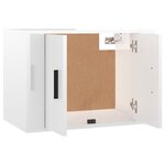 vidaXL Ensemble de meubles TV 2 Pièces blanc brillant bois d'ingénierie