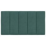 vidaXL Coussin de tête de lit vert foncé 90 cm velours