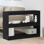 Bibliothèque / Cloison vidaXL Noir Chêne 100x30x72 cm Bois d'ingénierie