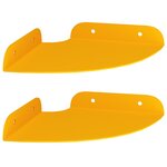 vidaXL Étagère Flottante d'Angle 2 pc Jaune moutarde 15 x 15 x 2 cm