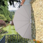 vidaXL Auvent latéral pliable de terrasse Crème 160 cm