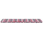 vidaXL Coussins de chaise longue lot de 2 motif à carreaux rouges