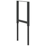 vidaXL Cadres d'établi réglables 2 Pièces Métal 55x(69-95 5) cm Noir