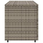 vidaXL Armoire de rangement jardin gris 110x55x60 5 cm résine tressée